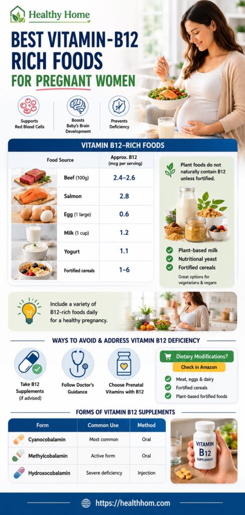 Vitamin-B12 rich foods during pregnancy