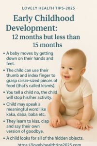 Early Childhood Development : 12 months but less than 15 months