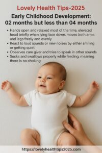 Early Childhood Development, 02 months but less than 04 months