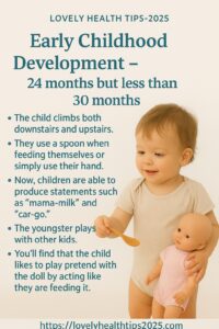 Early Childhood Development – 24 months but less than 30 months