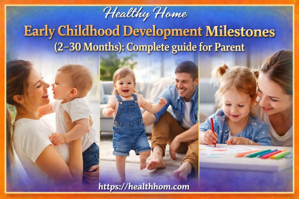 Early Childhood Development Milestones (2–30 Months): Complete guide for Parent