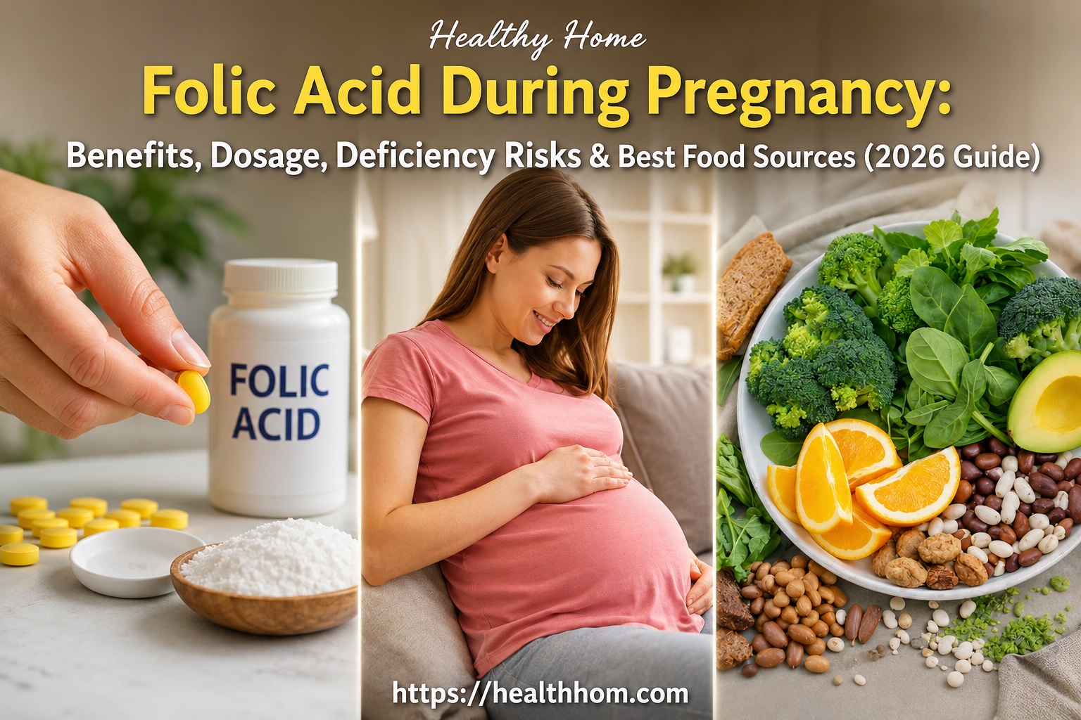 Folic Acid During Pregnancy: Benefits, Dosage, Deficiency Risks & Best Food Sources