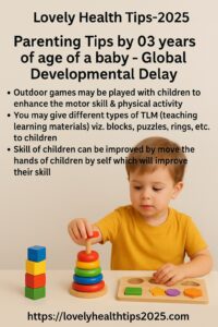 Parenting Tips by 03 years of age of a baby