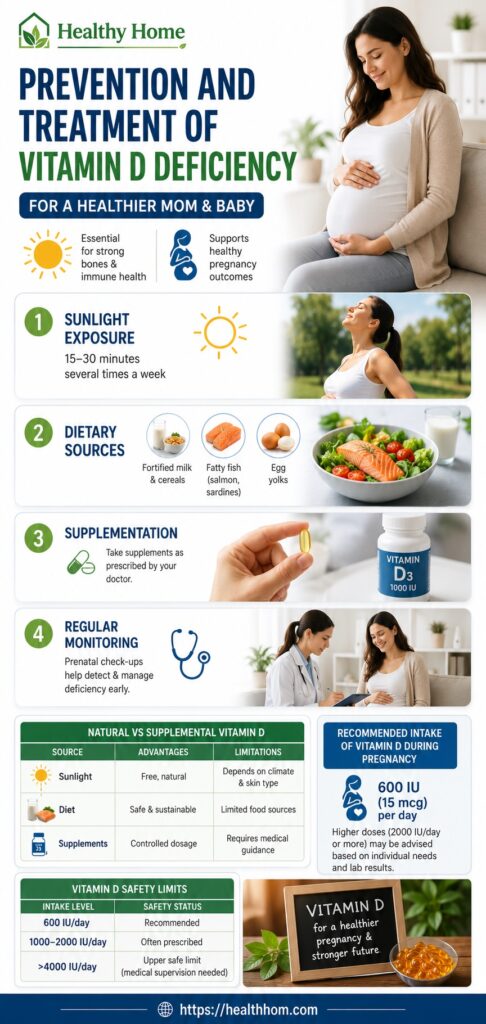 For a healthier mother and baby, prevention with treatment of vitamin D deficiency during pregnancy