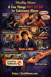 A few things not to do for Abused substance