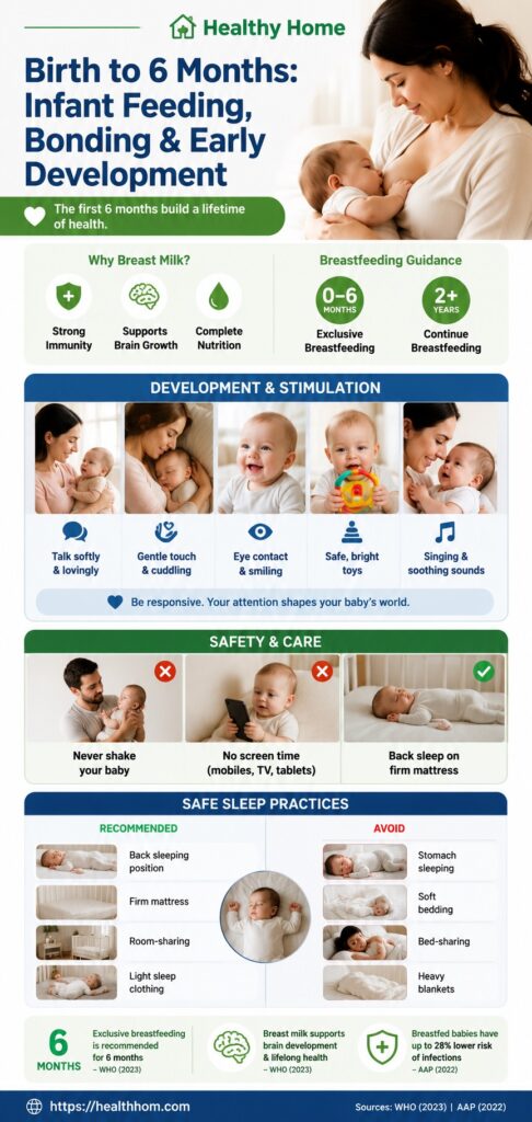 A baby's birth to 6 months of age. Precious infancy to toddler