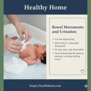 Urination of newborn