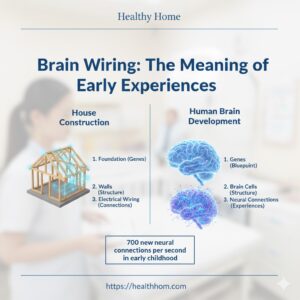 Wirng in brain and meaning of early experiences