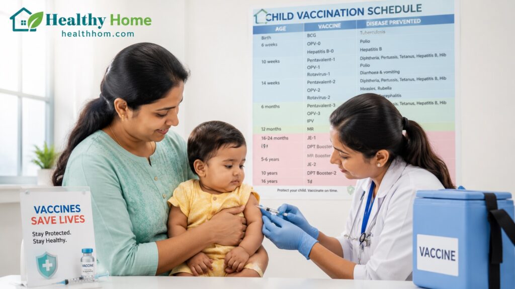 Child Vaccination Schedule India (2026): Age-Wise Immunization Guide