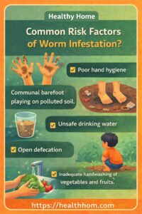 Common Risk Factors of worm infestation