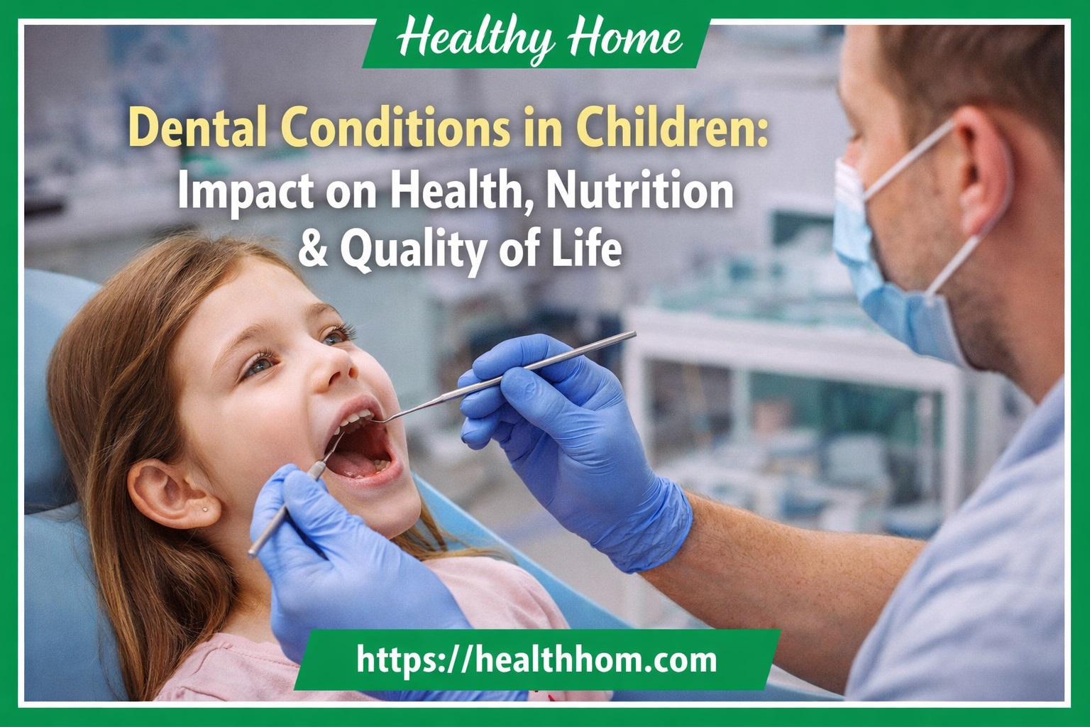 Dental Conditions in Children: Impact on Health, Nutrition & Quality of Life