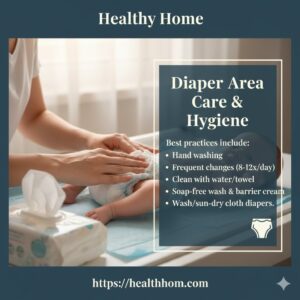 Hygiene & diaper care of newborns