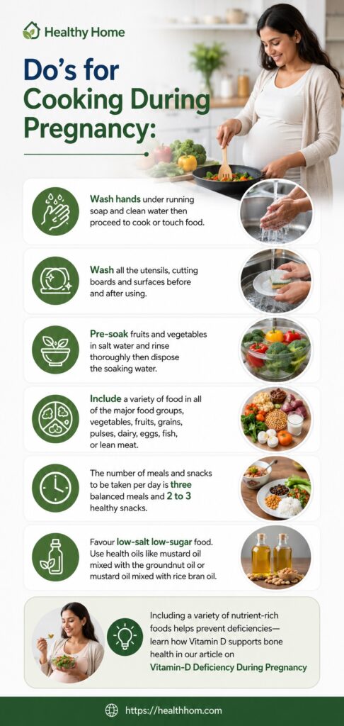 Do's - Best Cooking Tips for Pregnant Women 
