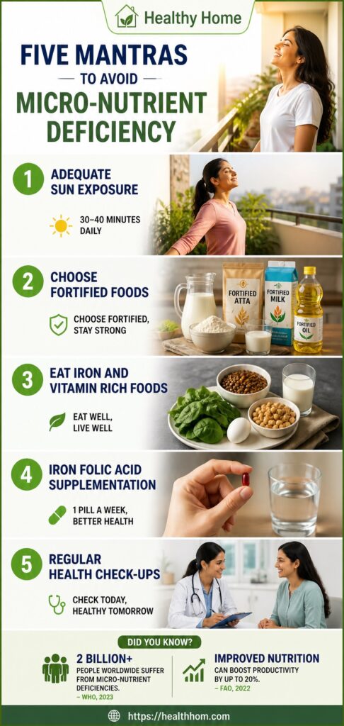 Five Mantras to Avoid Micro-nutrient Deficiency