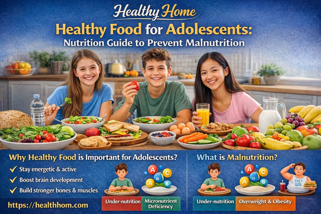 Healthy Food for Adolescents: Nutrition Guide to Prevent Malnutrition