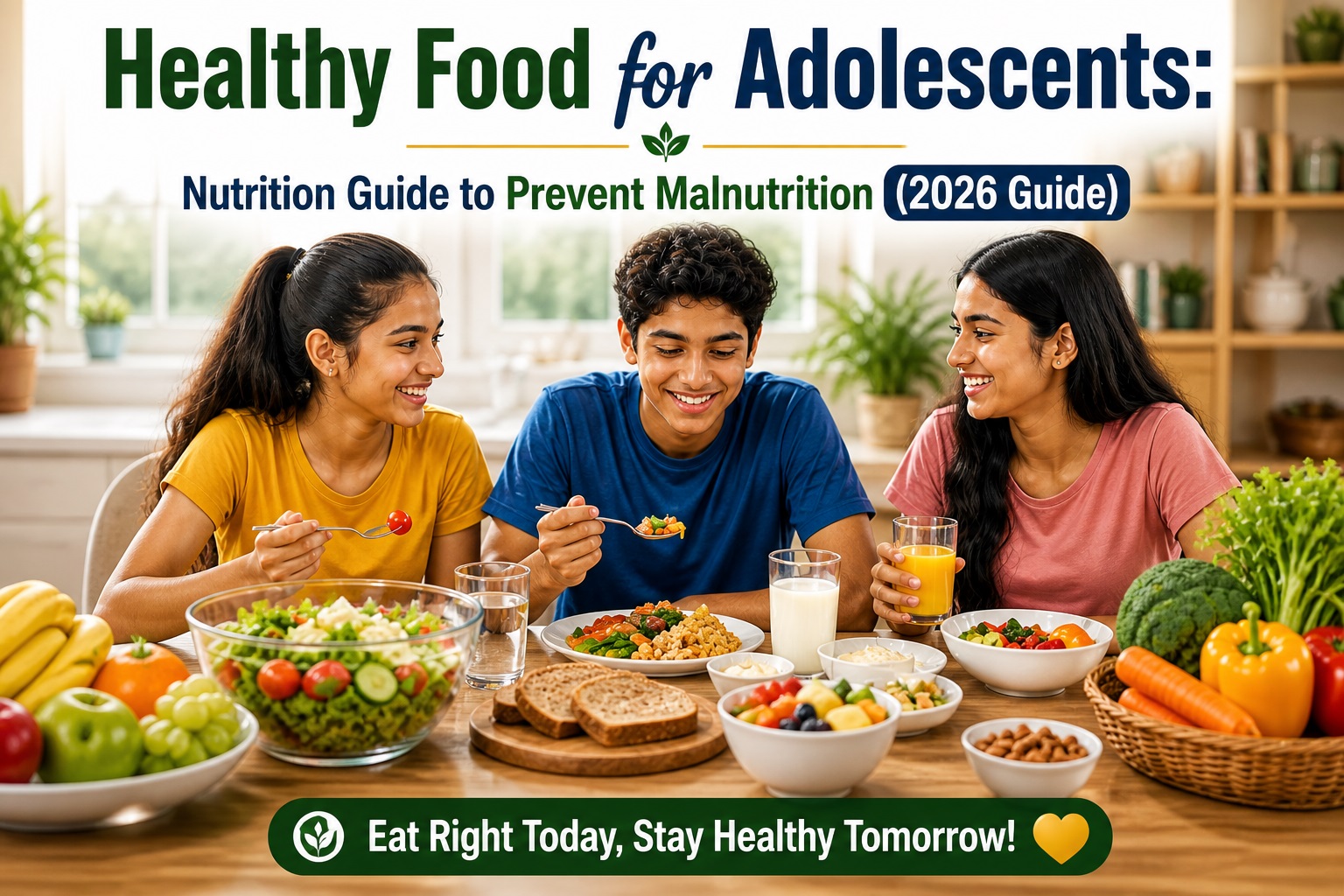 Healthy Food for Adolescents: Nutrition Guide to Prevent Malnutrition