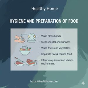 During preparing of food maintenance of hyegine