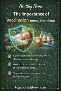 Vaccination is important among the  infants