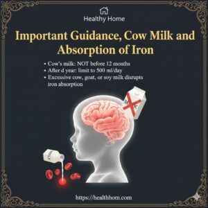 Guidance for Cow milk and absorption of iron