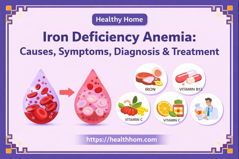 Iron Deficiency Anemia : Causes, Symptoms, Diagnosis & Treatment