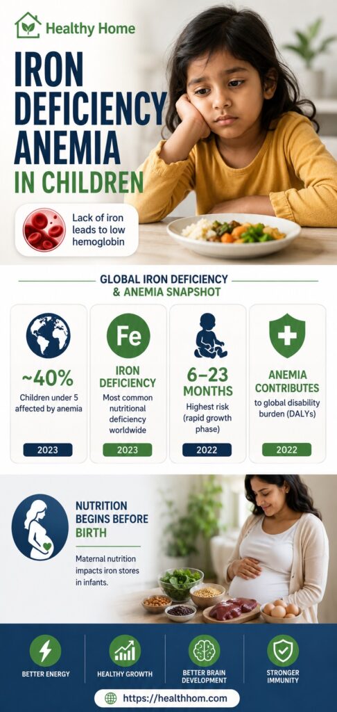 Iron deficiency anemia in children its causes