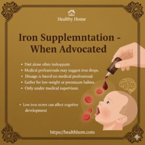 Iron supplementation when to be advacated for children