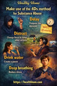 Make use of the 4D method for abused substance