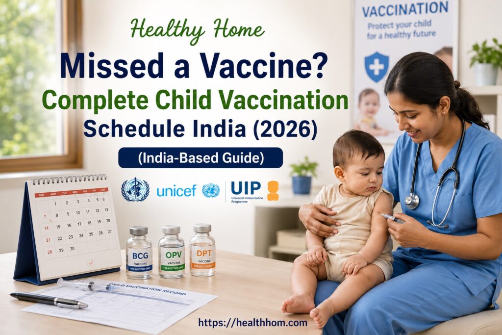 complete child vaccination schedule India