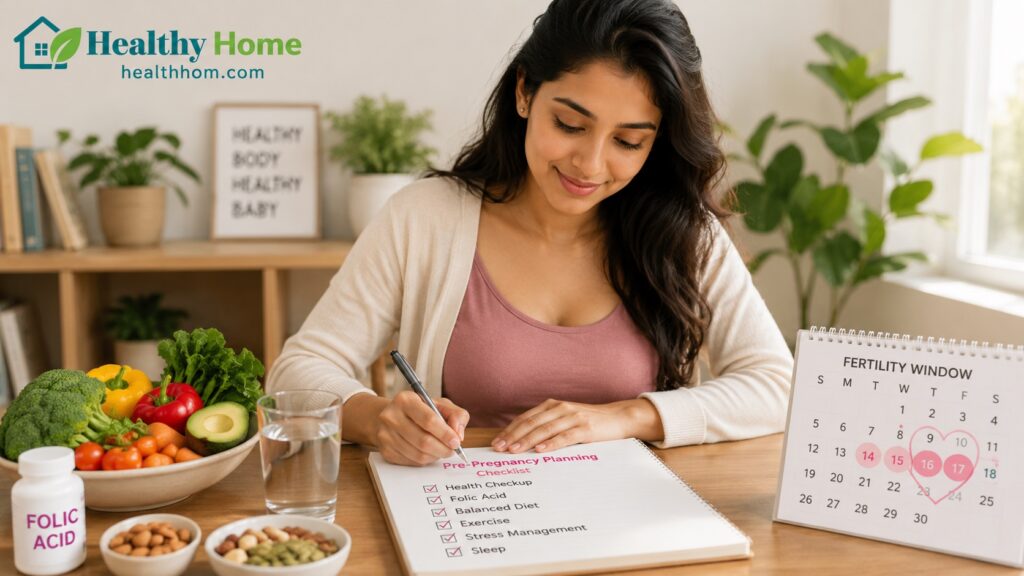 Pre Pregnancy Planning for Women : Health Checklist, Nutrition and Fertility Tips