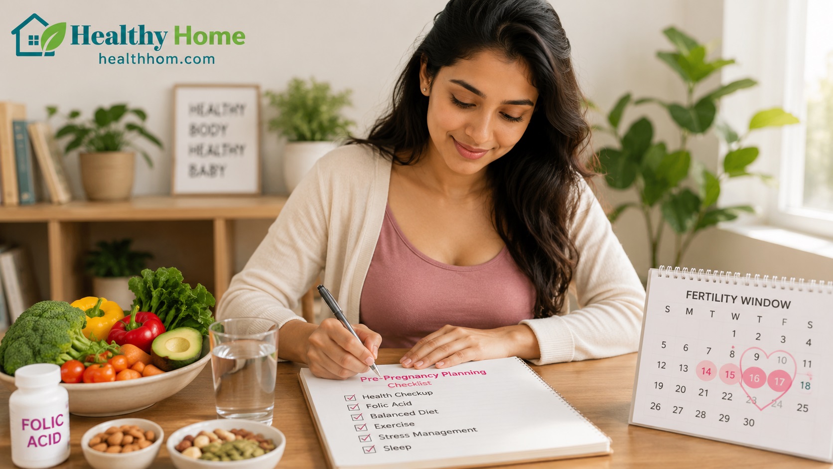 Pre Pregnancy Planning for Women : Health Checklist, Nutrition and Fertility Tips