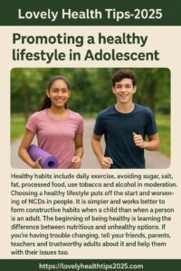 Promoting a healthy lifestyle in adolescents