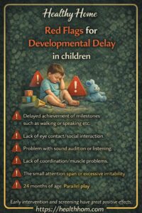 Developmental delay in children and red flags