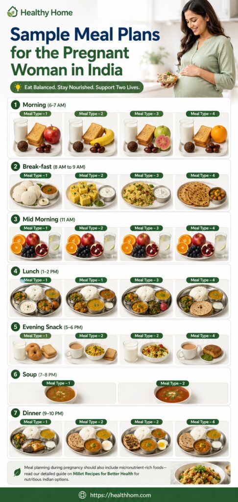 Sample Meal Plans for the Pregnant Woman in India