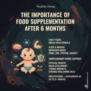 Importance of food supplementation after the age of 6 months