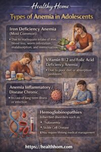 Types of anemia in adolescents