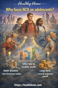 Why adolescents to be focused for NCDs
