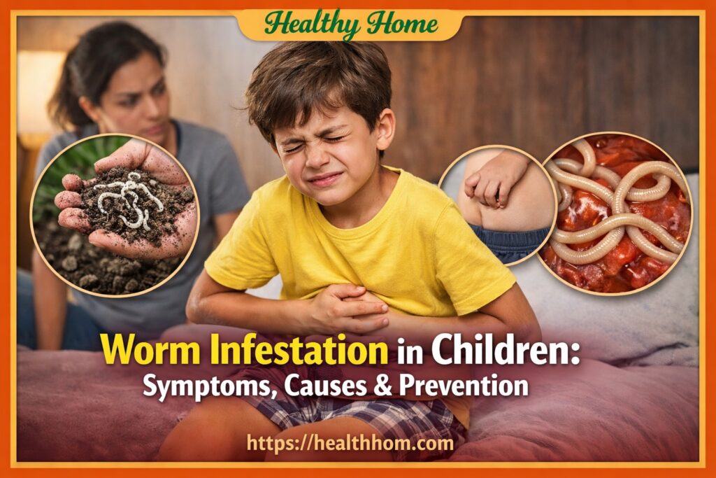 Worm Infestation in children : Symptoms, Causes & Prevention