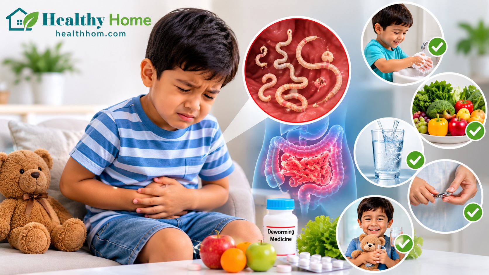 Worm Infestation in children : Symptoms, Causes and Prevention