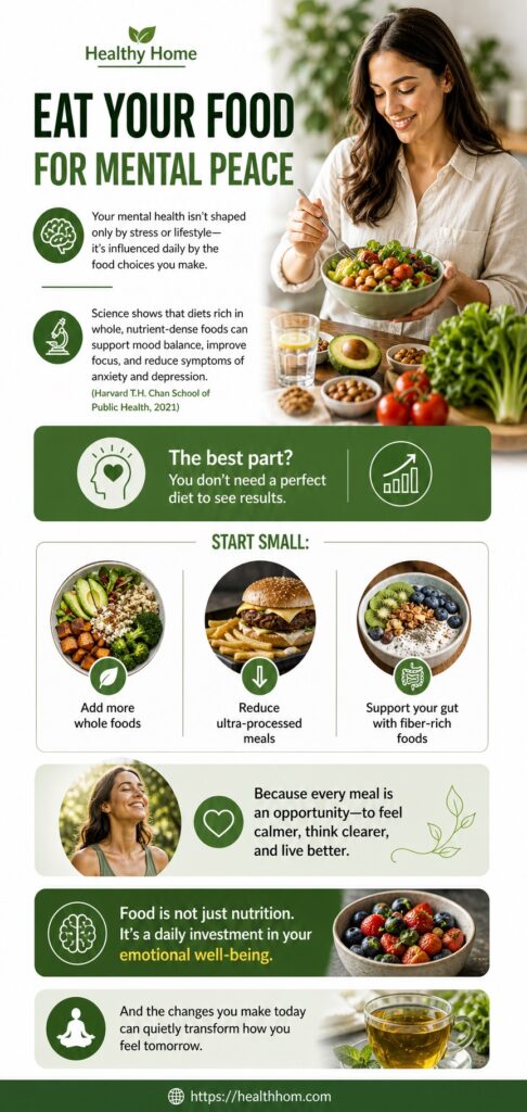 eat your food for mental peace