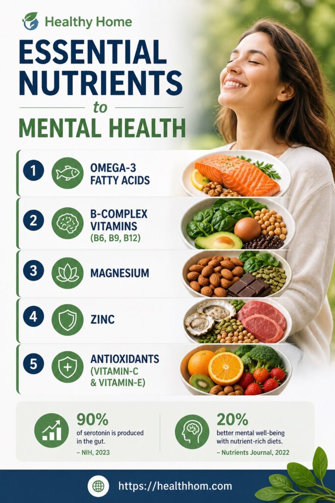 essential nutrients required for mental health