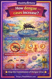 How dengue cases increase?