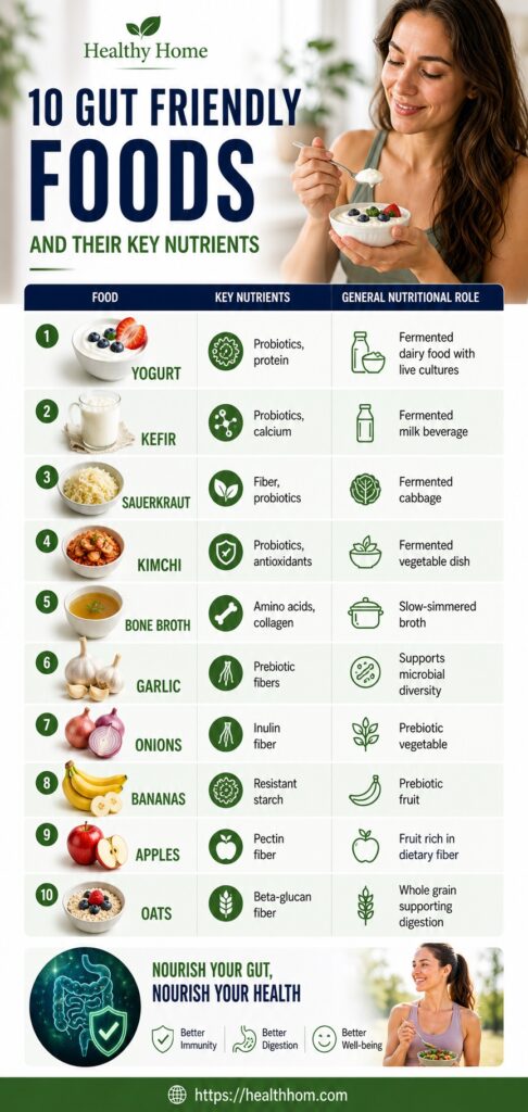 Gut friendly foods for better digestion