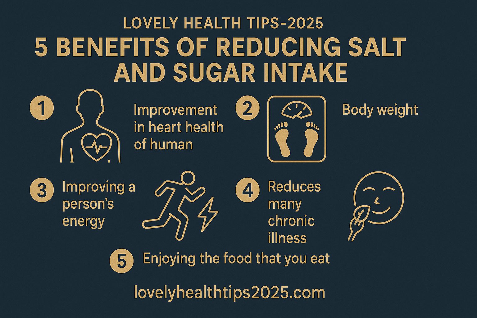 Benefits of Reducing Salt and Sugar Intake