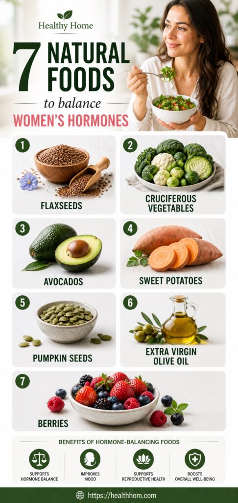 Top Natural Foods to balance women's hormones