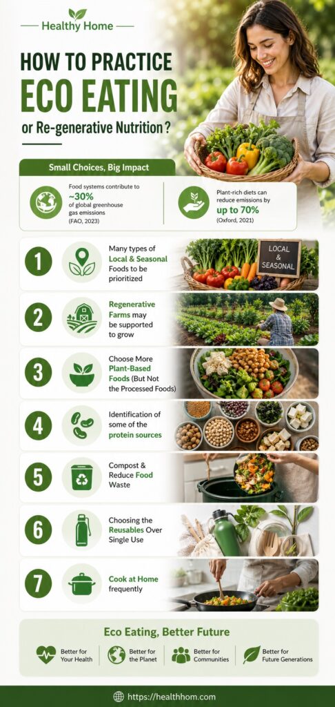 Practice to eco friendly eating