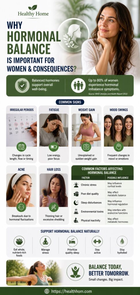 Hormonal balance is important for women