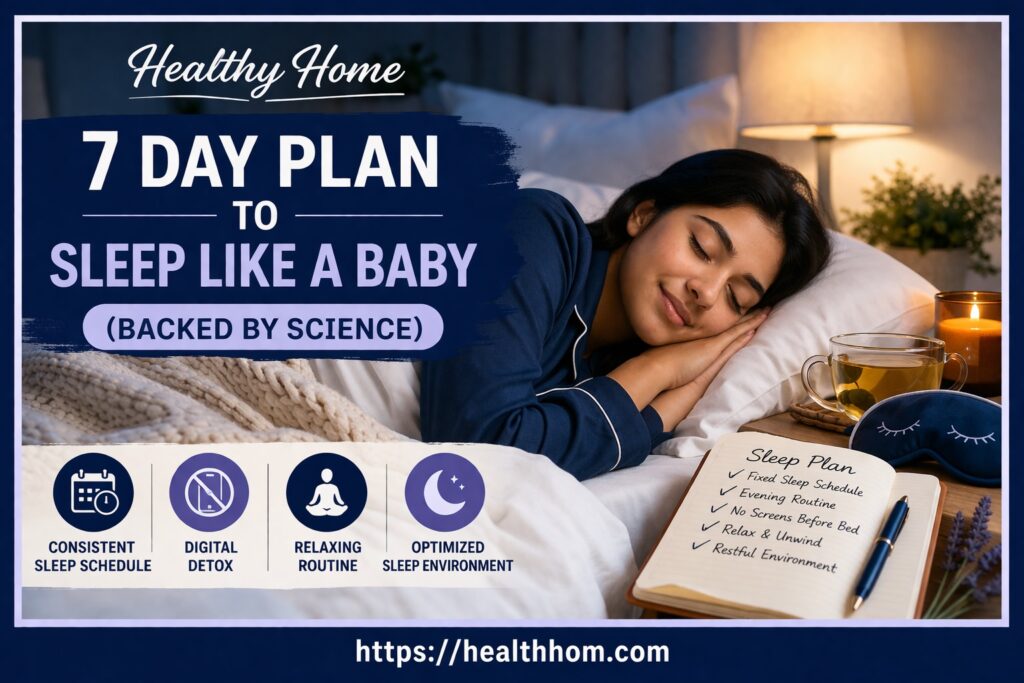 7 day plan to sleep like a baby (Backed by Science)