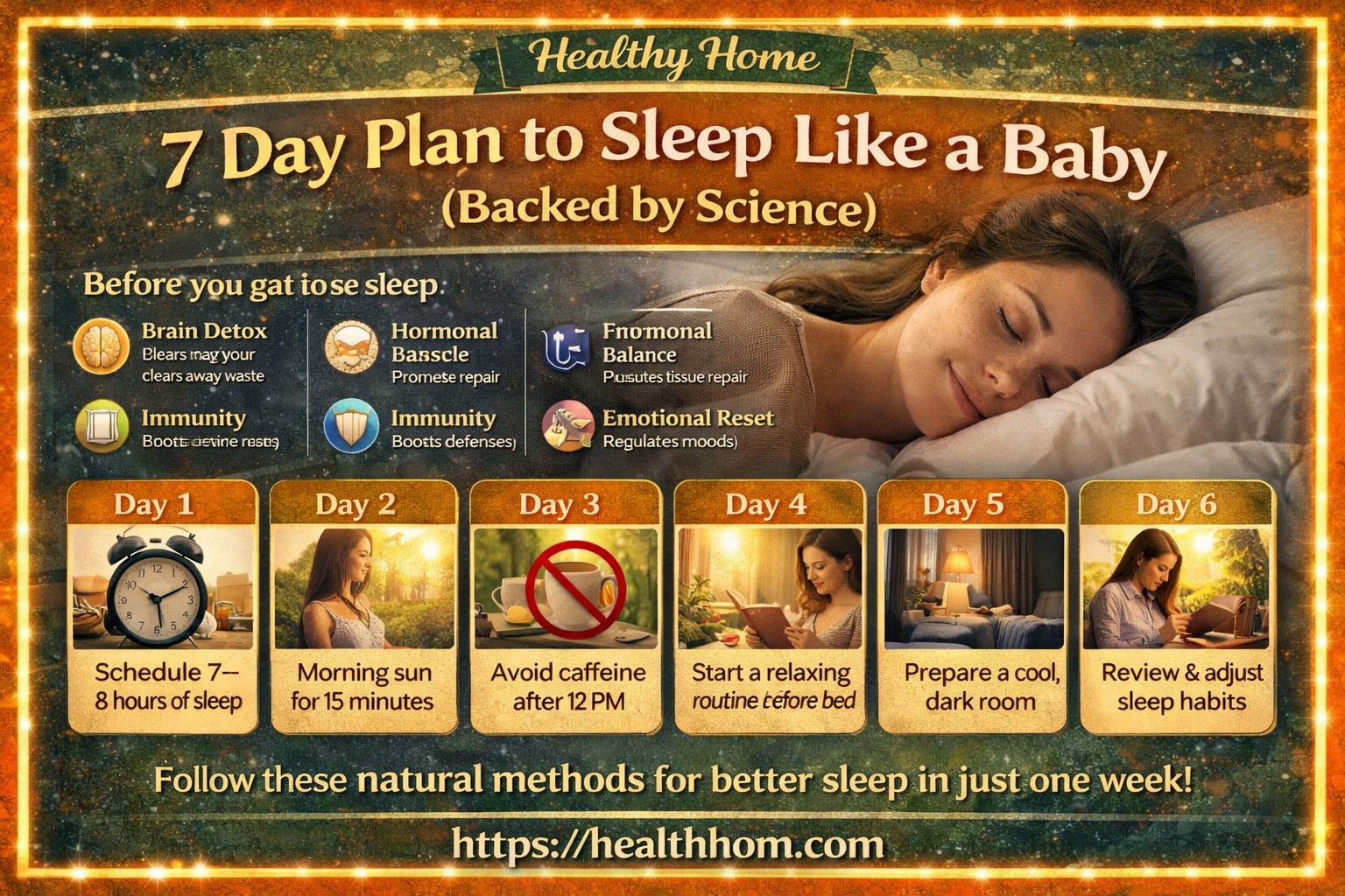 7 day plan to sleep like a baby