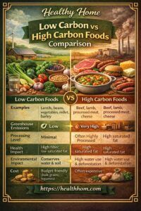 Low carbon cooking plan and comparison