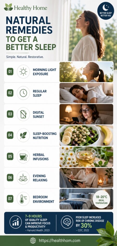 to get a better sleep few natural remedies